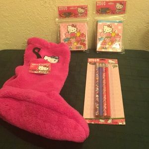 Hello Kitty Pink slouch socks & Stuffers ALL NEW